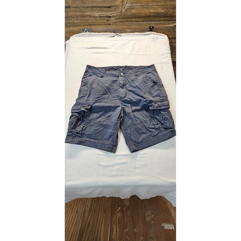 Old Navy Mens Cargo Shorts Size 38 Blue Gray Cotton Multi Pocket Casual Outdoor